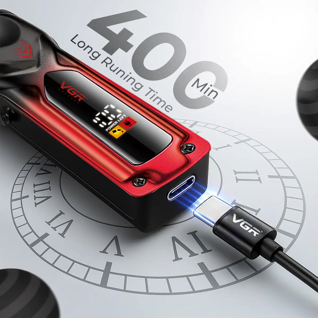 VGR V-656 Professional Hair Clipper for Men – Ceramic & Stainless Steel Blades