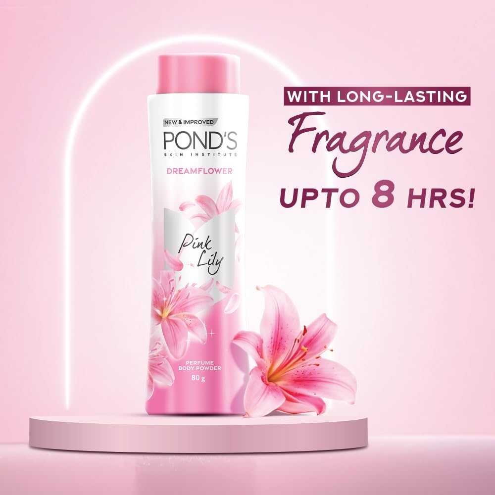 Ponds Dream Flower Pink Lily Talcum Powder 80g