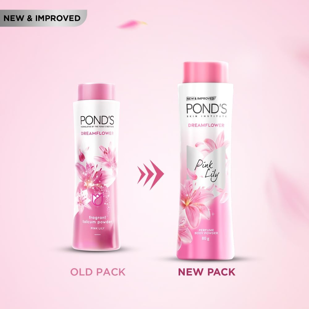 Ponds Dream Flower Pink Lily Talcum Powder 80g