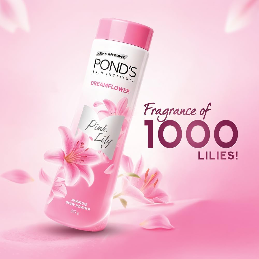 Ponds Dream Flower Pink Lily Talcum Powder 80g