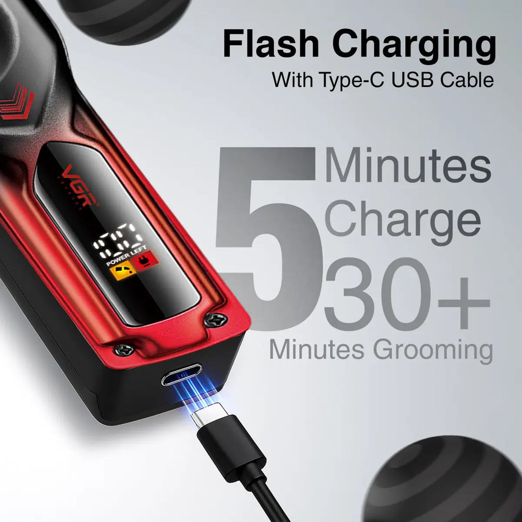 VGR V-656 Professional Hair Clipper for Men – Ceramic & Stainless Steel Blades