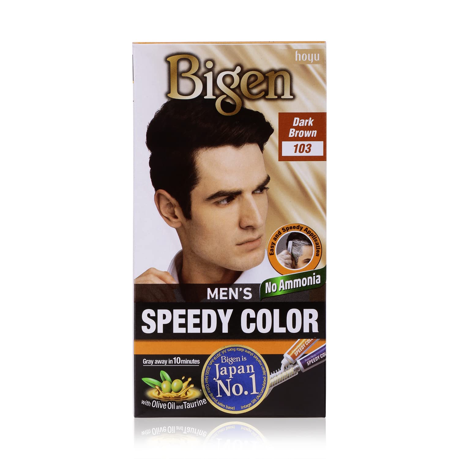 Bigen Men's Speedy Color, Dark Brown 103