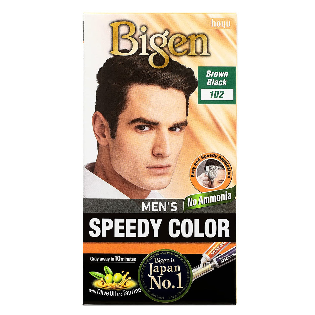 Bigen Men's Speedy Color, Brownish Black 102