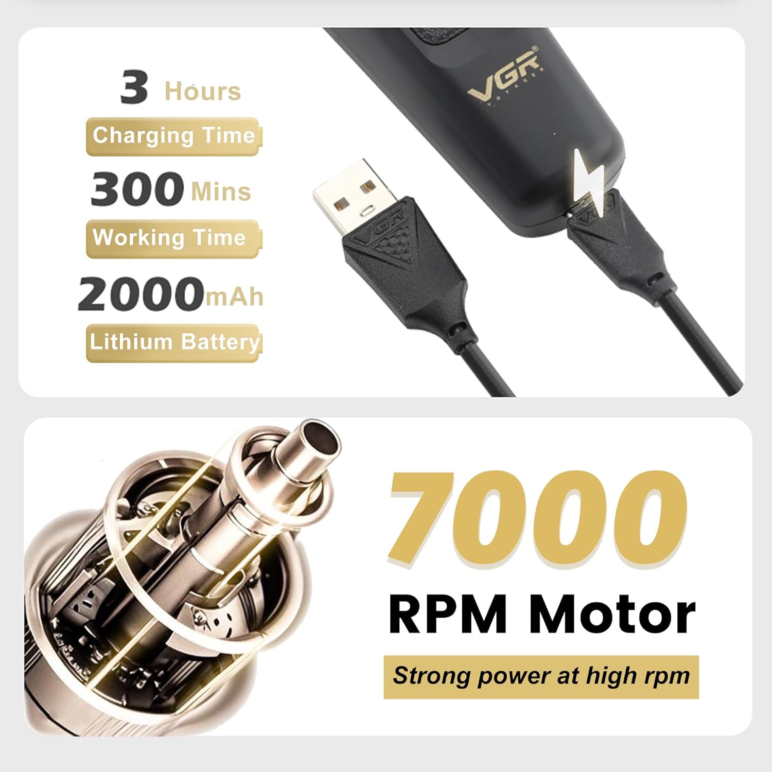 VGR 995 Professional Hair Trimmer for Men