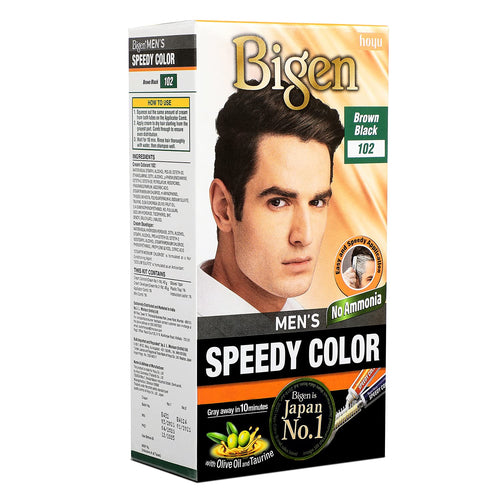 Bigen Men's Speedy Color, Brownish Black 102