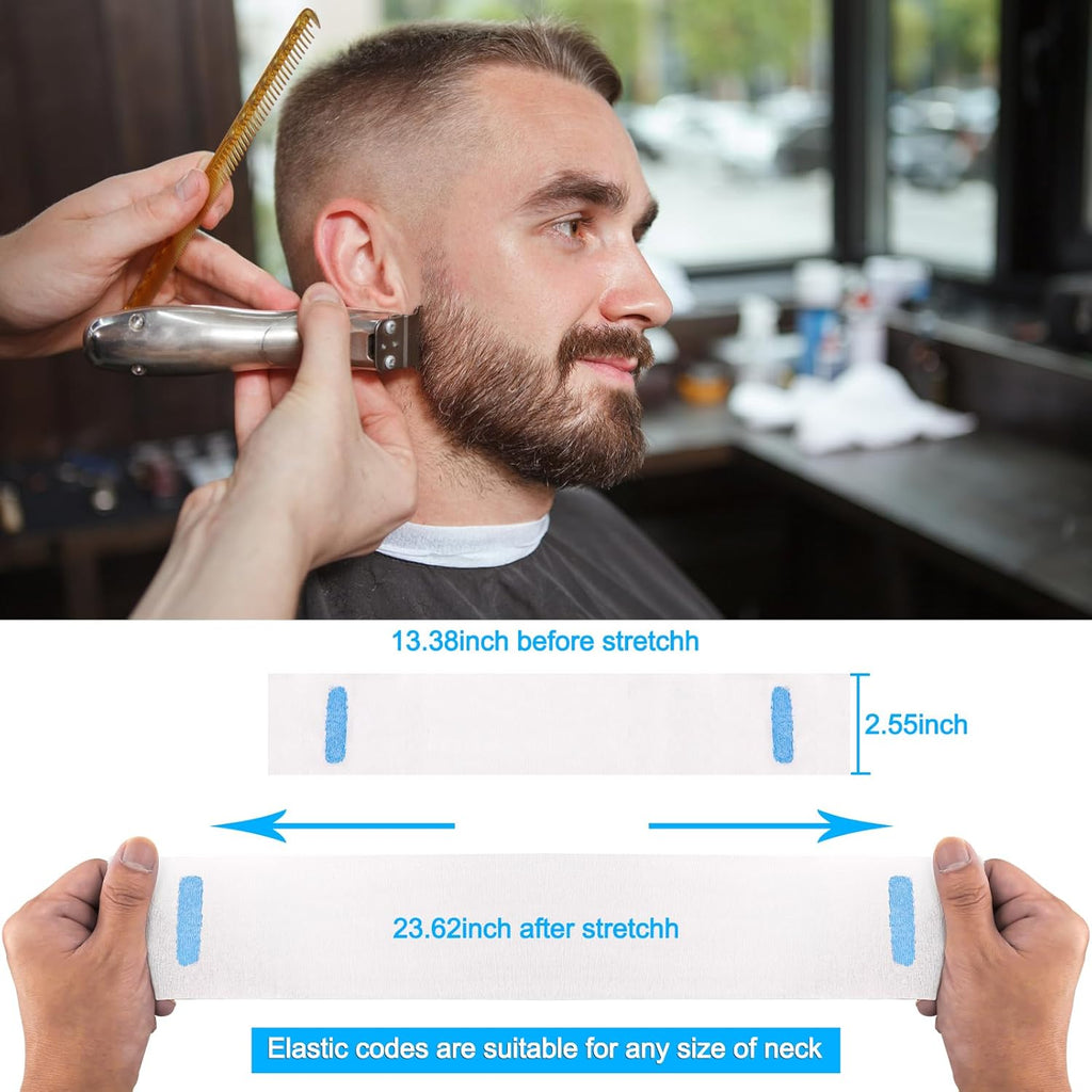 5 Rolls Disposable Barber Paper Neck Strips Barber Accessories, Professional Barber Supplies Stretchy Paper Neck Strips for Salon Haircut Styling
