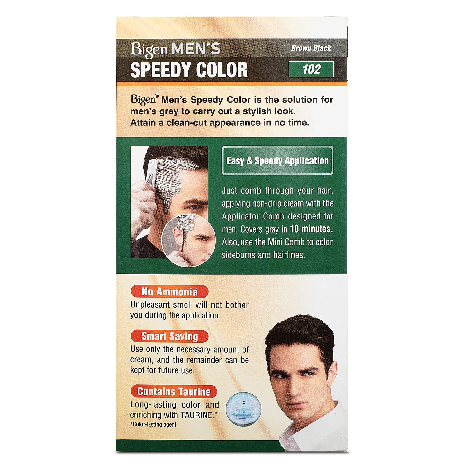 Bigen Men's Speedy Color, Brownish Black 102