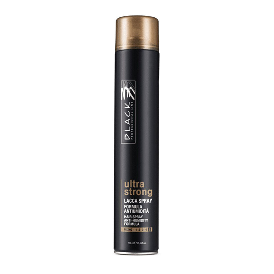 Black Professional Line Ultra Strong Anti-Humidity Hairspray 750 ml • bezvavlasy.sk