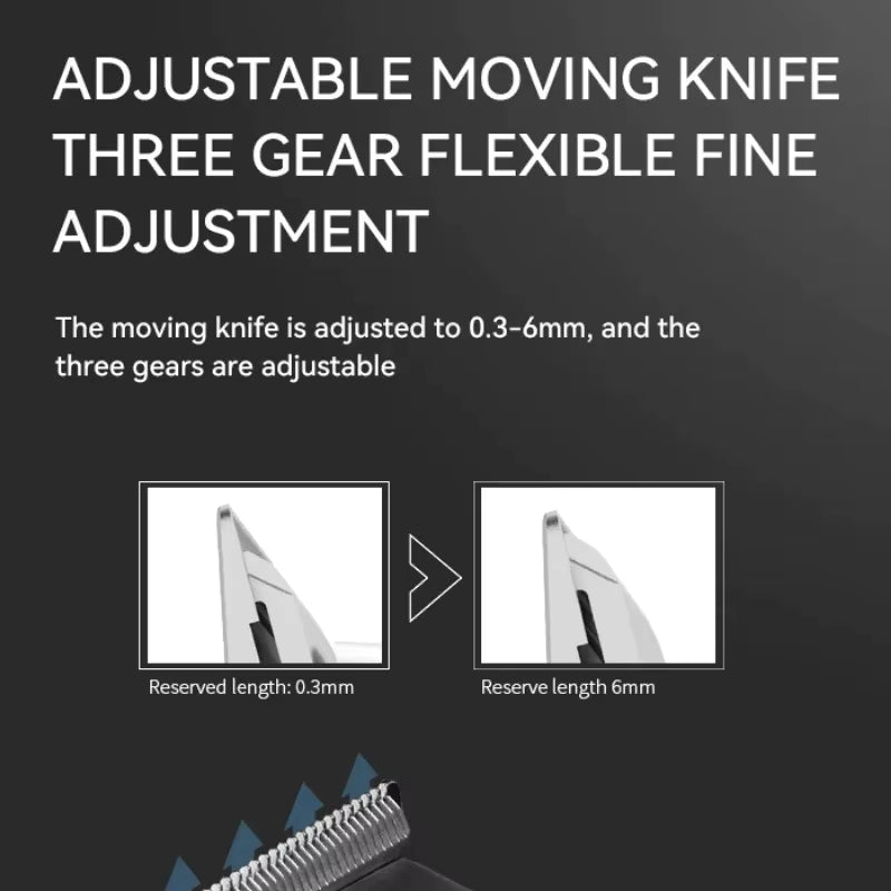 KM-517 USB Digital Display Hair Trimmer Professional Clipper