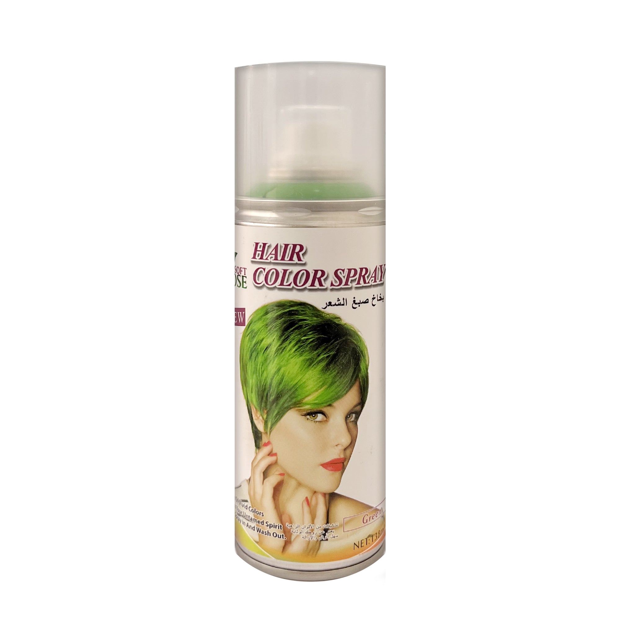 Temporary hair color spray - Green