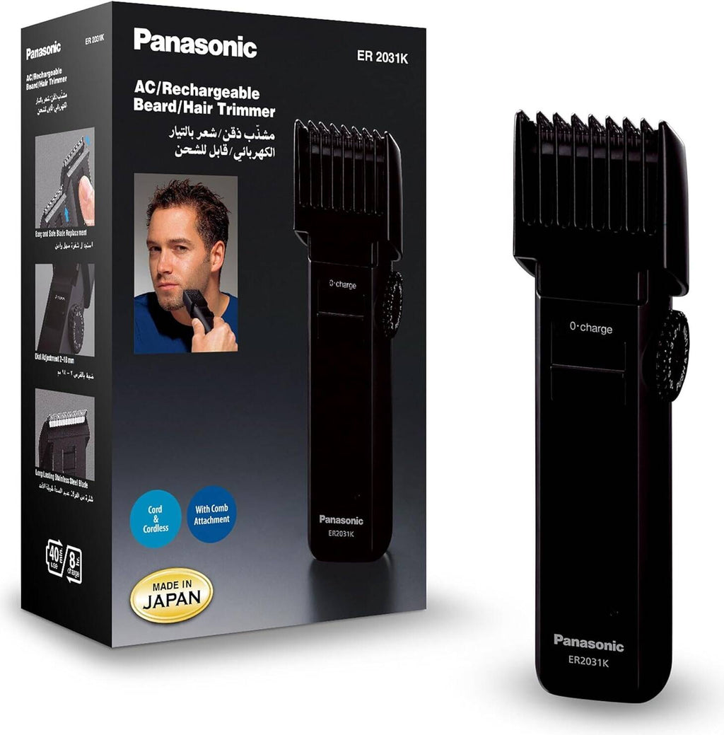 Men's Hair and Beard Trimmer Clipper with Multiple Length Settings Er 2031K