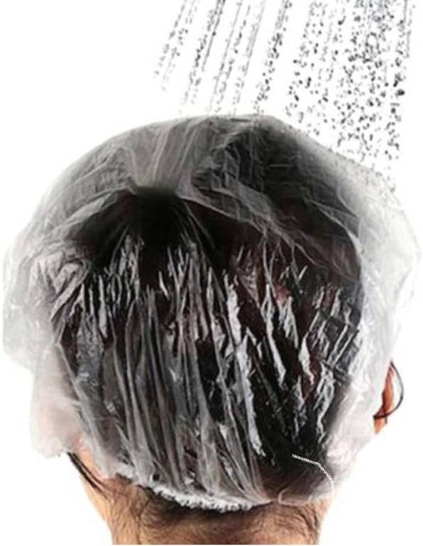 Bath Head Cap Set Disposable 100 Piece Clear